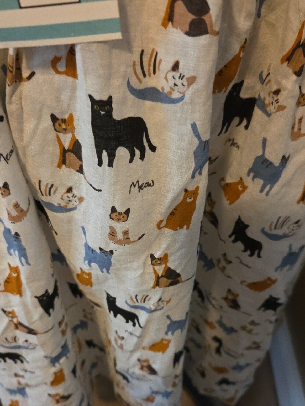 NWT-Tulip-B - A-Line Skirt with Cat Print. - Picture 2 of 5
